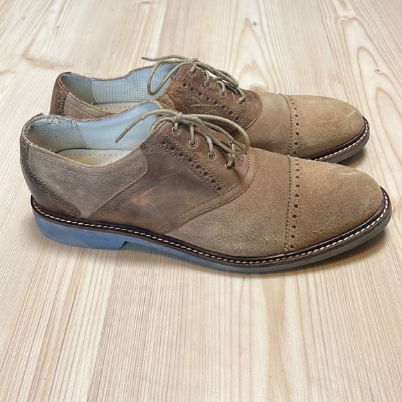 Cole Haan Suede & Leather Cap Toe Oxford Shoes main image 6